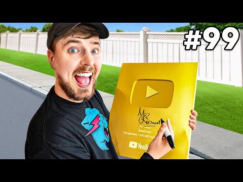 I Got 100 YouTubers to Sign My Gold Play Button