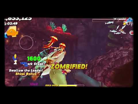 Hungry shark world zombie shark
