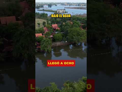 Itatí, el pueblo de la Virgen, bajo el agua: el Paraná en 8,28 metros y más de 300 evacuados