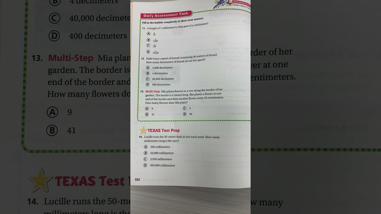 Texas Go Math Volume 2 Page 552