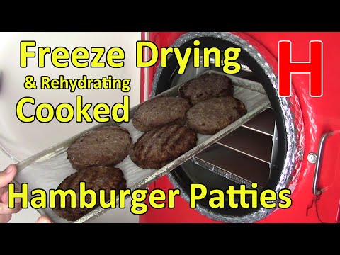Freeze Drying Hamburger Patties - Cooked