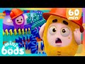 GIANT Domino Spiral Fall Down! | 60 Minutes of Minibods | Funny Preschool Cartoons for Toddlers
