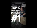 Top 10 Drum Solos In Rock #1 Wipe Out