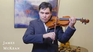 James McKean violin, New York 2019