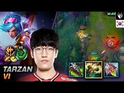 Tarzan Jungle Vi Build Radiant Virtue Conqueror - Tarzan Vi Match Highlight - LOL KR 12.23