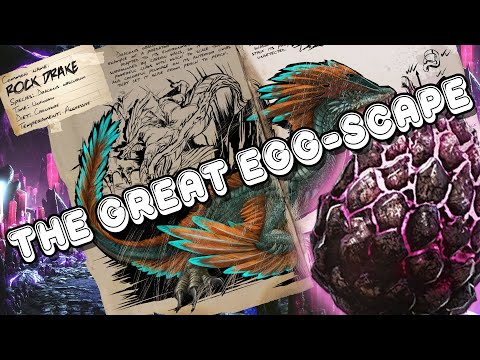 The Great Rock Drake EGG-Scape. Modded ARK Survival Evolved Server Aberration HARD!