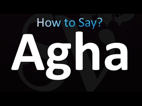 How to Pronounce Agha (correctly!)