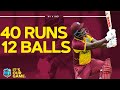 40 Runs from 12 Balls EVERY DELIVERY | Rovman Powell Power Hitting | West Indies v India 3rd T20I