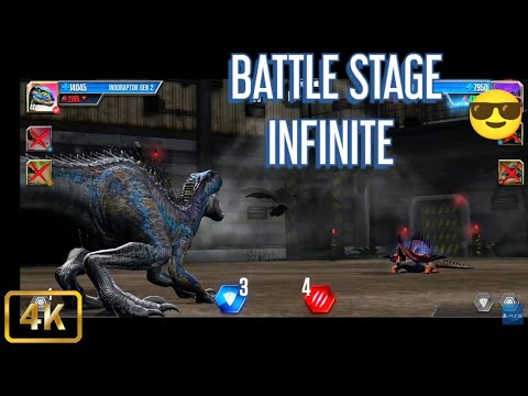 Jurassic world the game || Battle stage INFINITE