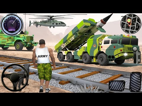 US Offroad Army Truck Driving 3D 2025 - Army Truck Driving Cargo Games - Android Gameplay