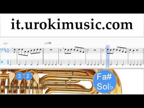 Lezioni di Tuba Shawn Mendes - There's Nothing Holdin' Me Back Tutorial Spartito Parte#2 um-i276