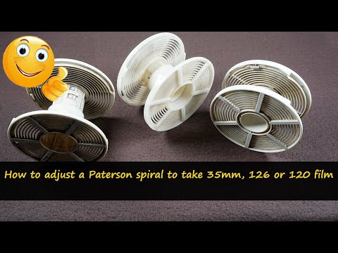 How to EASILY adjust a Paterson spiral or reel to take 35mm, 126 or 120 film.