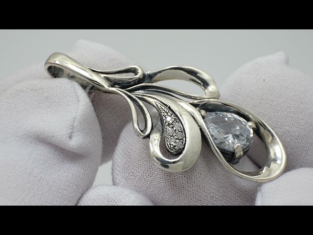 Серебряный кулон 7юф Видеообзор