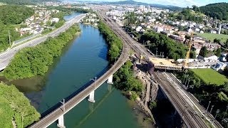 preview picture of video 'SBB-Baustelle Killwangen-Spreitenbach Lehnenviadukt an der Limmat'