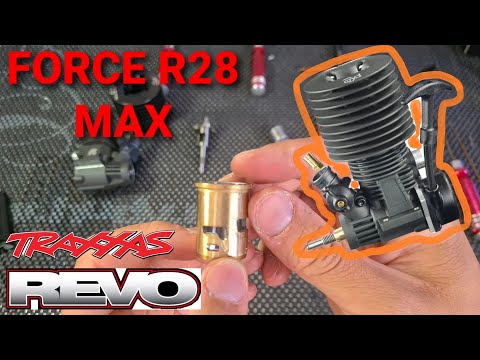 Cheap 4.6cc Nitro Engine for Traxxas REVO and T-Maxx: Force r28 Max Take Apart and First Run