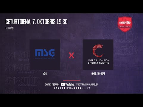 MSĢ - ONSC/HK OGRE | SynotTip handbola virslīga 2021/2022