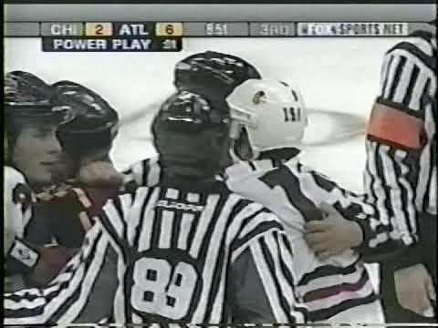 Blackhawks vs Thrashers Brawl (Round 2) - Oct 18, 2003