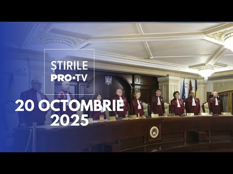 Știrile PRO TV - 20 Octombrie 2025 | Legea pensiilor magistraților, respinsă de CCR