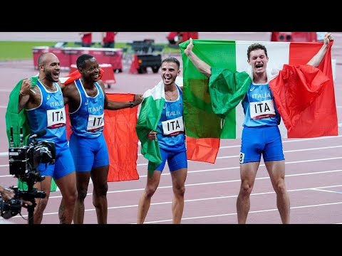 Italia d'oro vince la staffetta 4x100 Tokyo 2020
