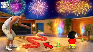 Download lagu GTA 5 :  Franklin & Shinchan Celebrate a Grand Diwali Festival ! in Telugu mp3