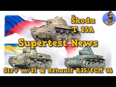 Supertest News - Weihnachtspanzer - Škoda T 15A, Strv m/31 & Renault R35/FCM 36