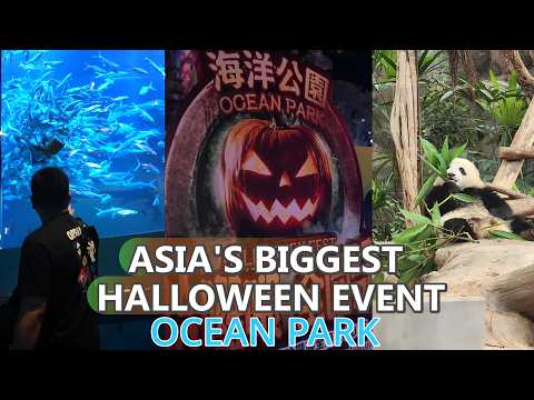 Ocean Park 🇭🇰 is SCARY! | Ocean Park Tour 2025 | Halloween Fest at Ocean Park