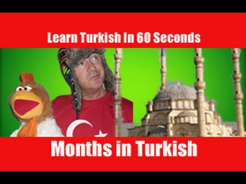 Learn Turkish Months | Turkish in One Minute | Turkish Lessons
