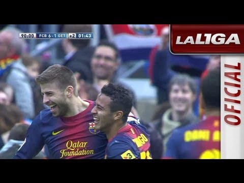 Gol de Gerard Piqué (6-1) en el FC Barcelona - Getafe CF - HD