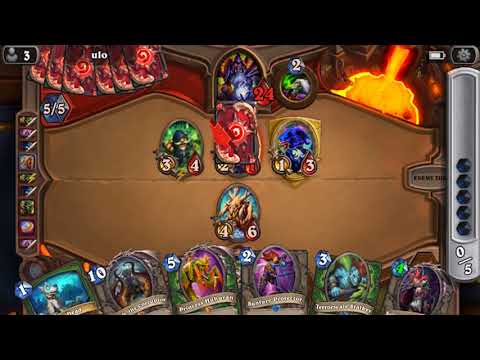 Hearthstone Deathrattle Hunter vs. C'Thun Warlock (WILD Patch 9.1 / Frozen Throne)