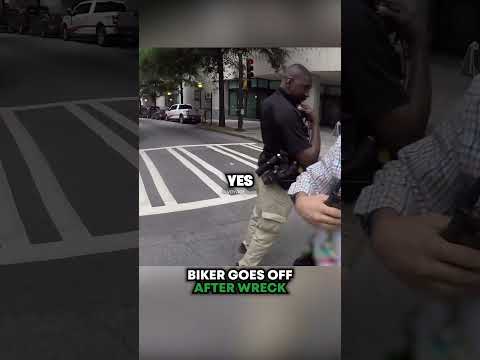 Biker GOES OFF After Wreck 🤯