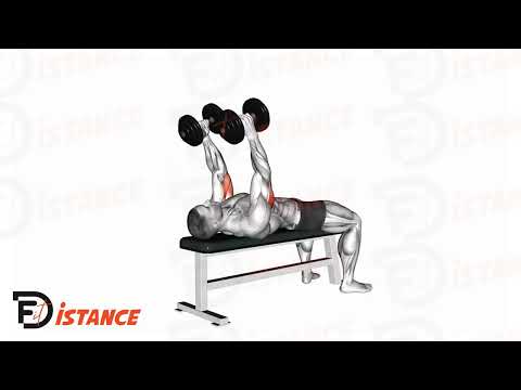 Exercice Extension des triceps allongé avec haltères