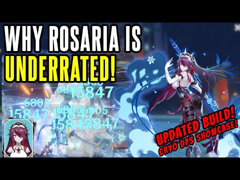 MOST UNDERRATED 4 Star EVERY ROSARIA BUILD | Guide for Artifacts and Weapons - Genshin Impact