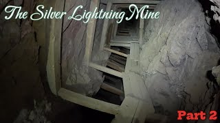 Crossing A Deep Stope In This Abandoned Silver And Lead Mine
