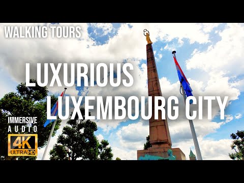 Excursão a pé imersiva pela cidade de Luxemburgo 2023 (4K Ultra HD)