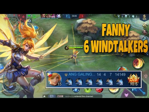 FANNY ALL WINDTALKERS BUILD!! 99x CABLE SPEED | Mobile Legends | Official Denise