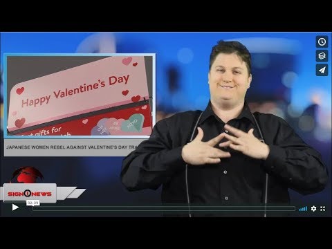 Japanese women rebel against Valentine's Day tradition (ASL - 2.14.19)