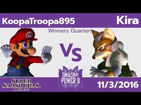 S@P9 #8 - SFS | KoopaTroopa895 (Mario) vs. SSBM-T | Kira (Fox) - SSBM Winners Quarters - Smash Melee