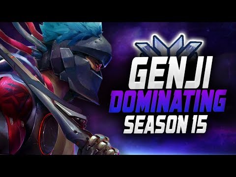 Overwatch League Genji Destroy Competitive - Architect! 51 ELIMS! [ OVERWATCH SEASON 14 TOP 500 ]