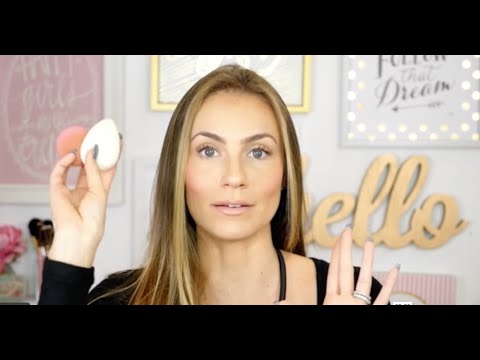 Angela Lanter uses beautyblender pure + REN skincare in everday makeup routine