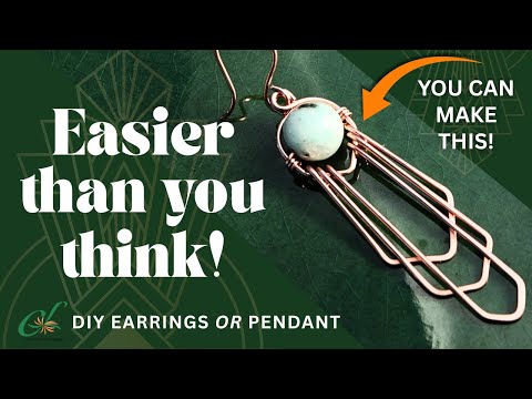 💎 Wire Wrapping Technique for Art Deco Style Earrings