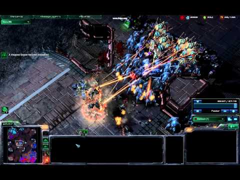 Epic Starcraft 2 Micro Fail (Tanks and Mutas explode in record time)