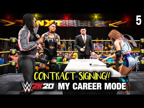 WWE 2K20 My Career Mode - Ep 5 - CHAMPIONSHIP CONTRACT SIGNING!!