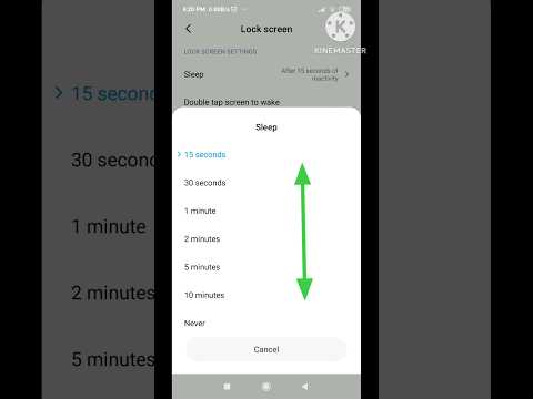 time out screen | screen sleep time in redmi phone