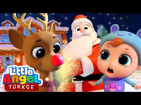Can Bebek Noel Baba ile Tanışıyor | Yeni Yıl Ve Diğer Çocuk Şarkıları | Little Angel - Türkçe