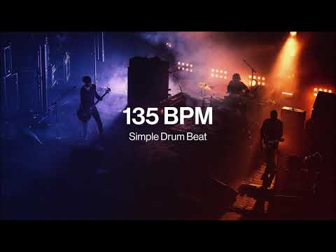 135 BPM 4/4 - Simple Straight Drum Beat / Metronome