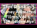 Tier Ranking The Walt Disney Animation Studios Films Vol 1 The Golden Age TierList Disney