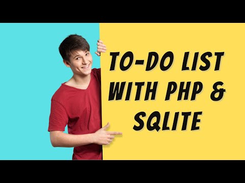 Building a Simple To Do List with PHP and SQLite