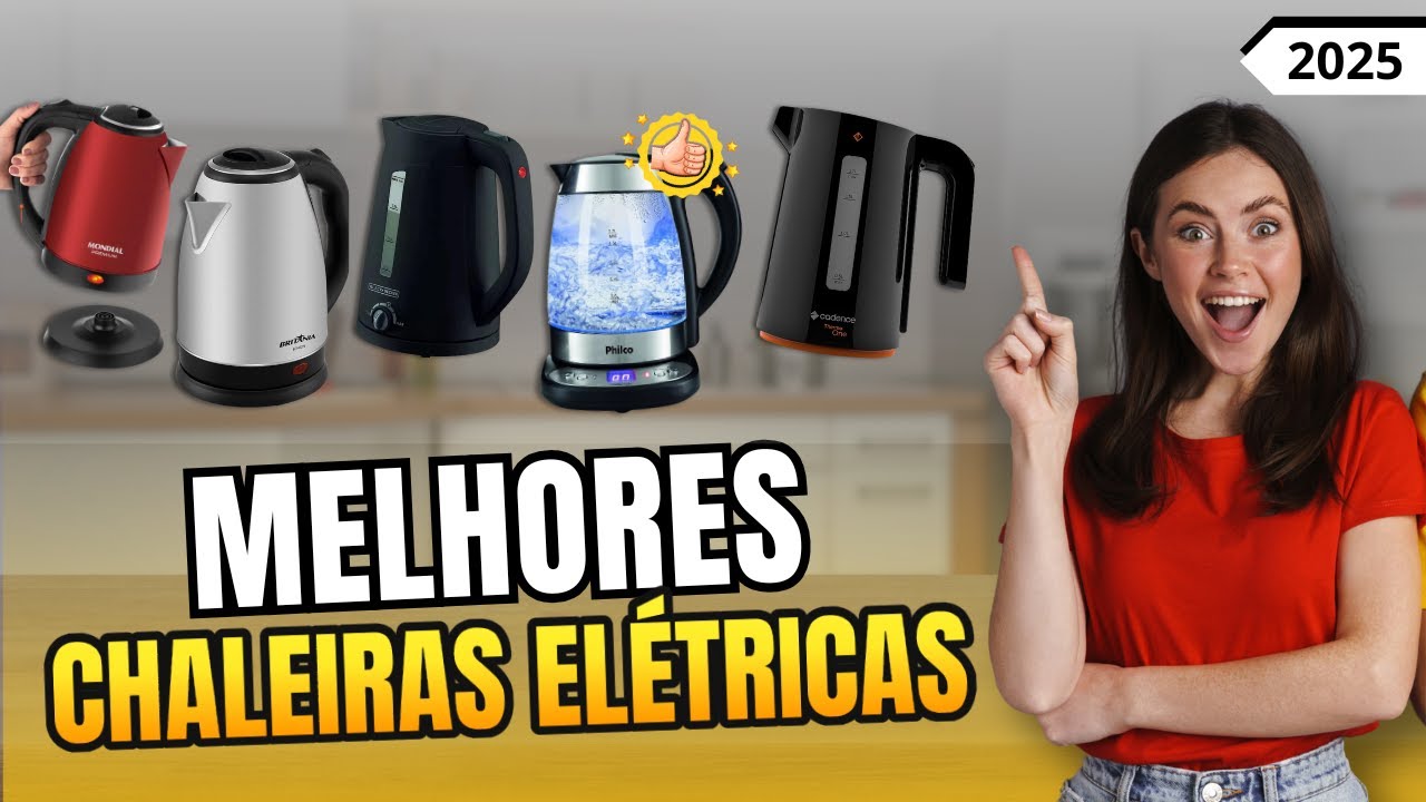 Qual a MELHOR CHALEIRA ELÉTRICA de 2024? Descubra as 7 melhores chaleiras elétricas do mercado!