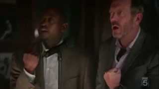 House, Chase and Foreman singing Midnight Train To Georgia.