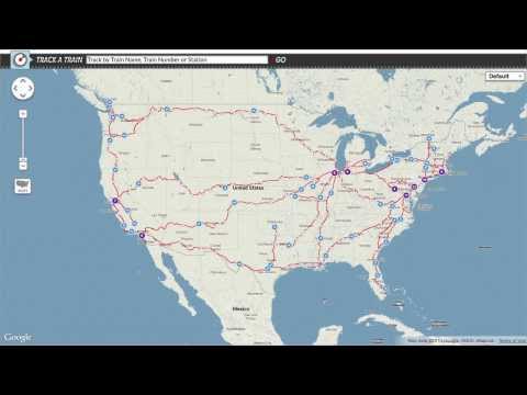 Amtrak Tracker Map